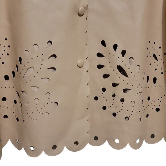 Marc New York Tan Faux leather Jacket Sz Xlarge   NWT - Picture 4 of 8